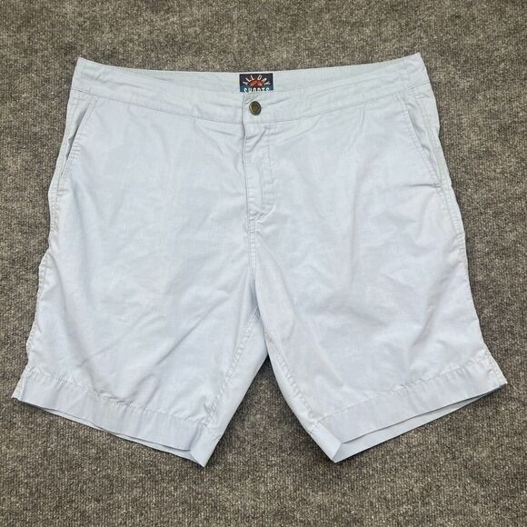 Faherty Other - Faherty Shorts Mens 35 Blue Chino All Day‎ Stretch Casual Flat Front Drawstring